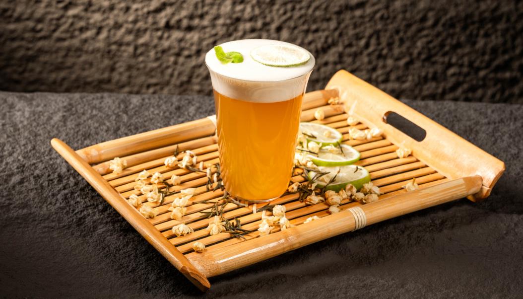 火鍋春季甜品，加盟店新品，抹茶奶豆腐！